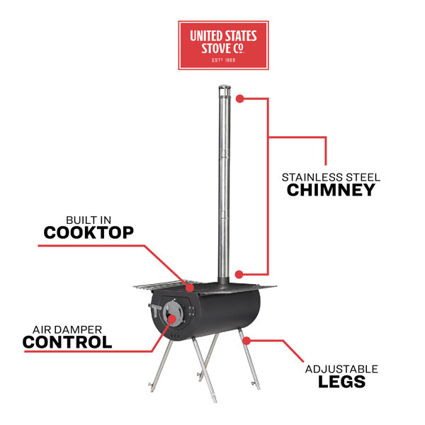 Ashley Hearth US Caribou Backpacker Camp Wood Outdoor Stove & Reviews